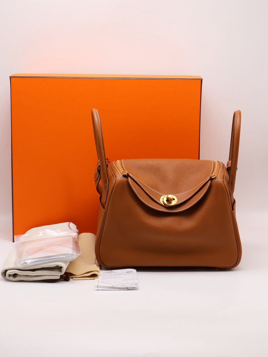 HERMES Lindy 26 - Gold 37 金棕金 Z