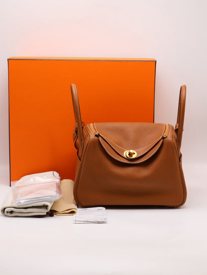 HERMES Lindy 26 - Gold 37 金棕金 Z