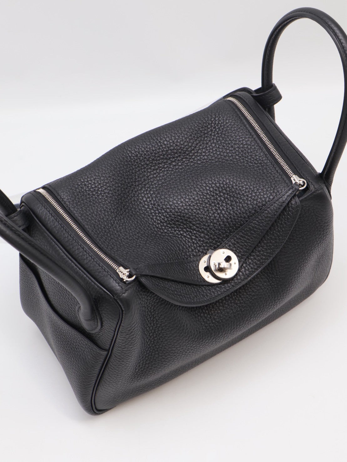 HERMES Lindy 26 - Noir 89 黑銀 U