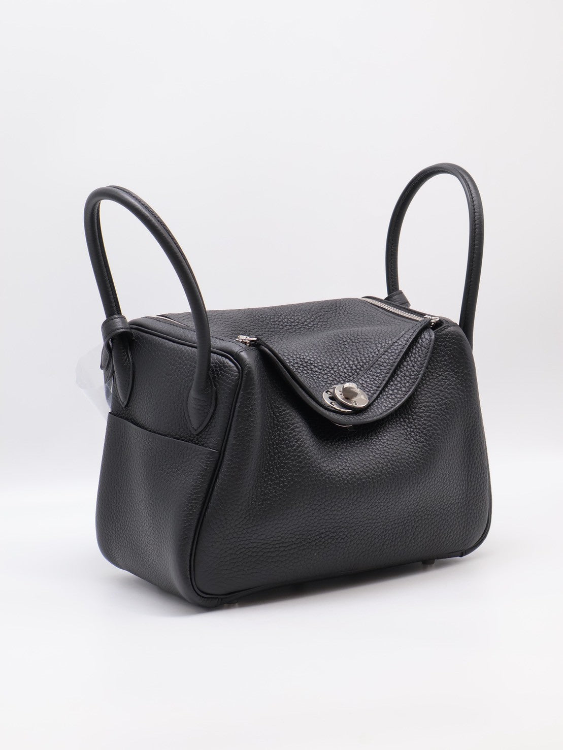 HERMES Lindy 26 - Noir 89 黑銀 U