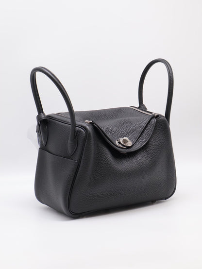 HERMES Lindy 26 - Noir 89 黑銀 U