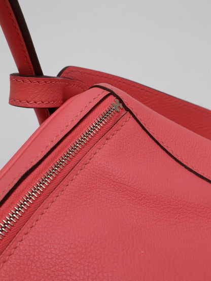 HERMES Lindy 26 - Rose Azalee 8W 唇膏粉銀 A