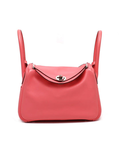 HERMES Lindy 26 - Rose Azalee 8W 唇膏粉銀 A