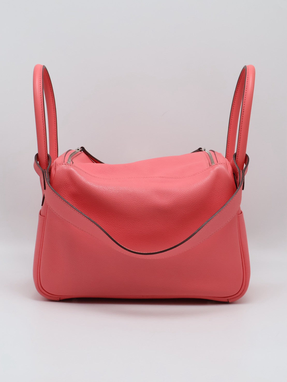 HERMES Lindy 26 - Rose Azalee 8W 唇膏粉銀 A