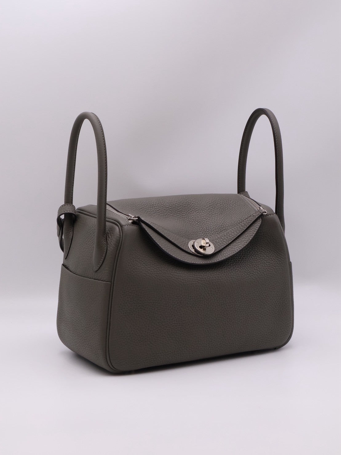 HERMES Lindy 26 - Gris Meyer 0L 積雨雲灰銀 U