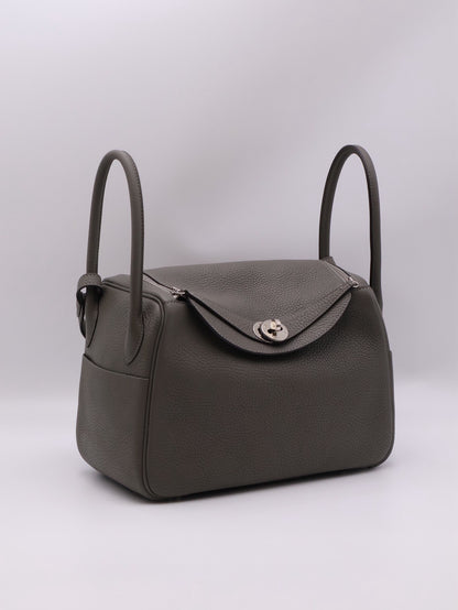 HERMES Lindy 26 - Gris Meyer 0L 積雨雲灰銀 U