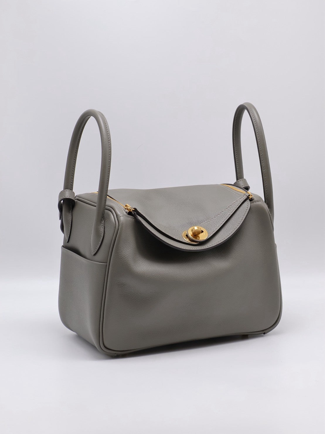 HERMES Lindy 26 - Gris Meyer 0L 積雨雲灰金 U