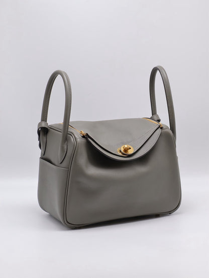 HERMES Lindy 26 - Gris Meyer 0L 積雨雲灰金 U