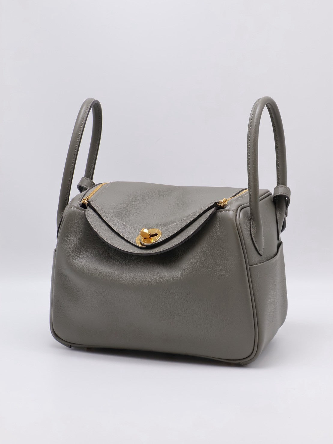HERMES Lindy 26 - Gris Meyer 0L 積雨雲灰金 U