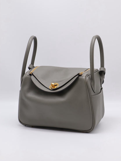 HERMES Lindy 26 - Gris Meyer 0L 積雨雲灰金 U