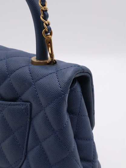 CHANEL Coco Handle - 小號藍金24開