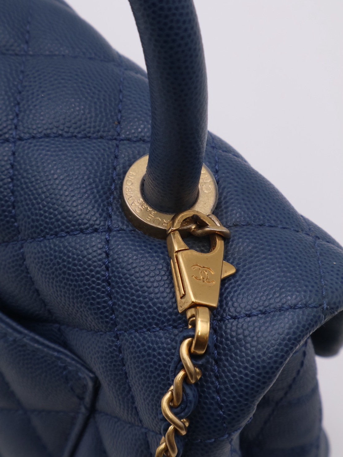 CHANEL Coco Handle - 小號藍金24開