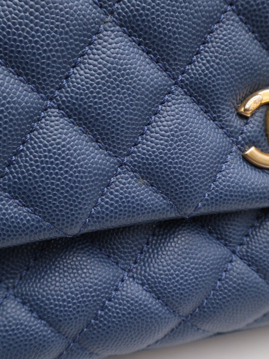 CHANEL Coco Handle - 小號藍金24開