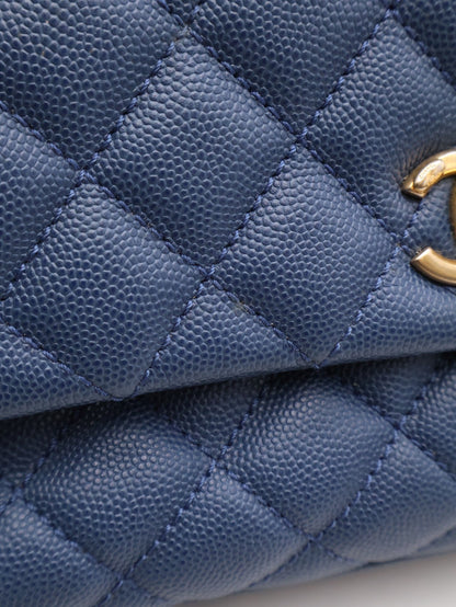 CHANEL Coco Handle - 小號藍金24開
