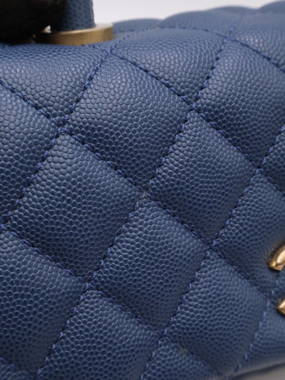 CHANEL Coco Handle - 小號藍金24開
