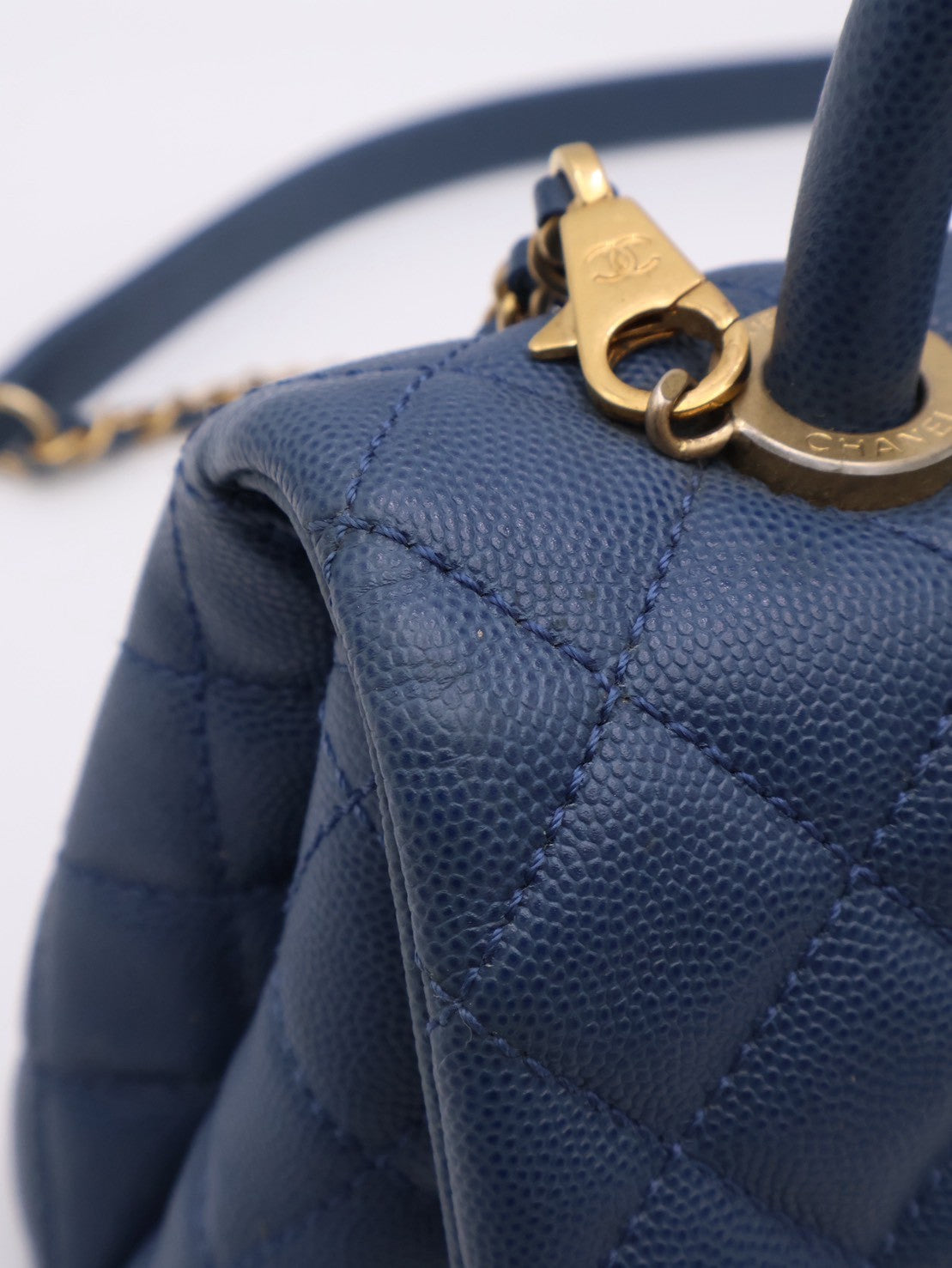CHANEL Coco Handle - 小號藍金24開