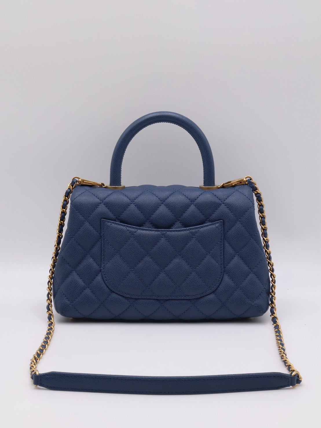 CHANEL Coco Handle - 小號藍金24開