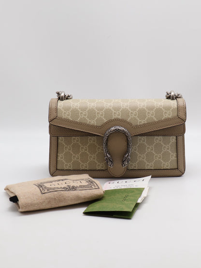 GUCCI Dionysus老花酒神包 - 中號燕麥