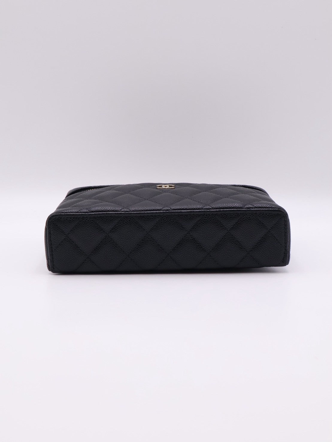 CHANEL LP粒面牛皮手提飯盒包 - 黑金
