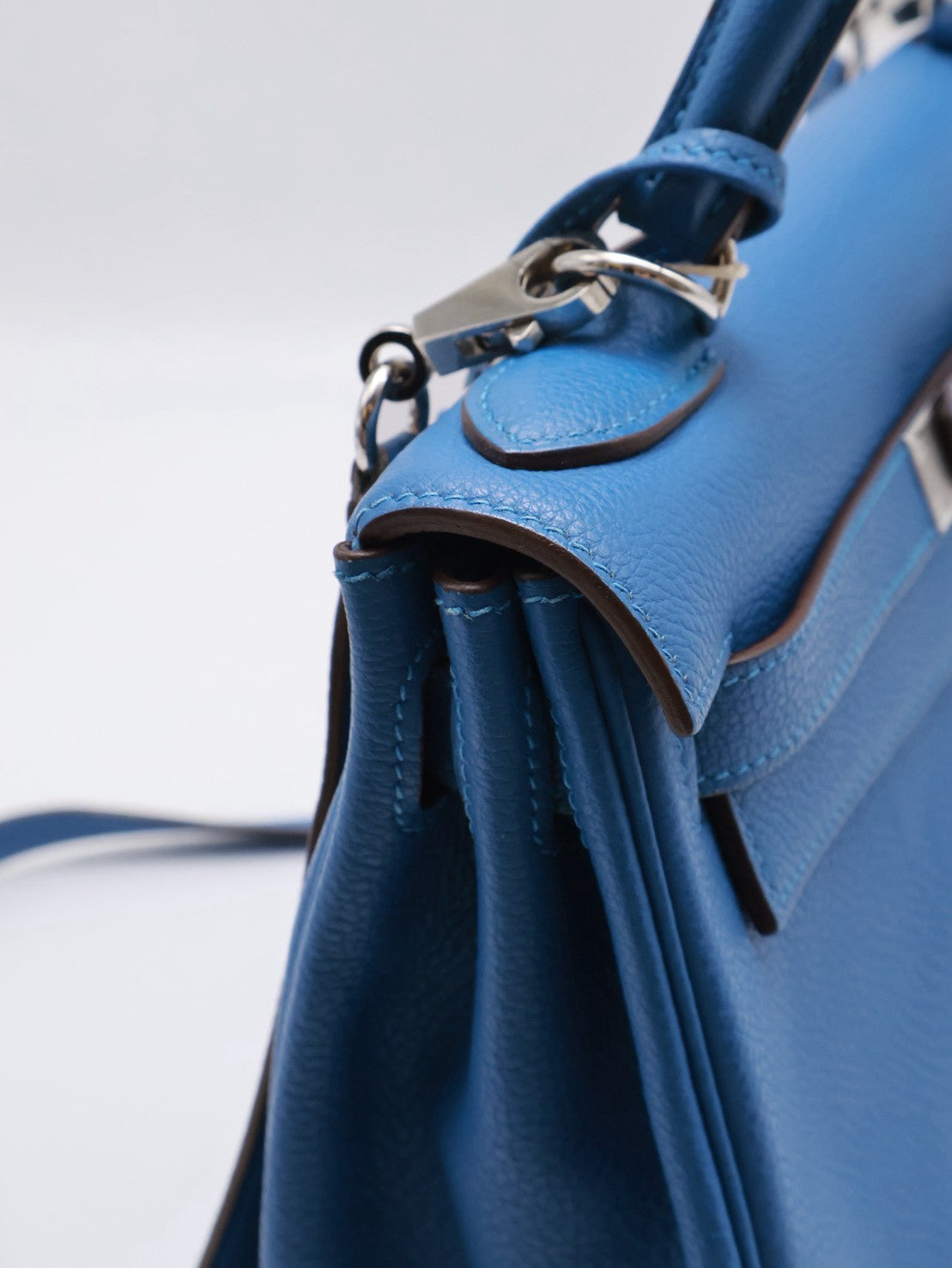 HERMES Kelly 28 - Bleu Zellige I7 琉璃藍銀 🄾