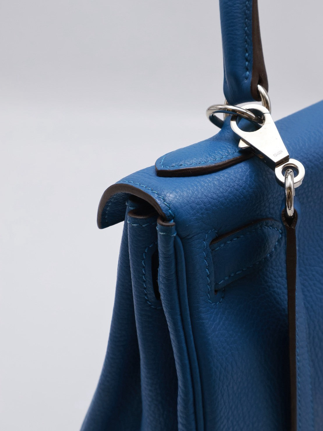 HERMES Kelly 28 - Bleu Zellige I7 琉璃藍銀 🄾