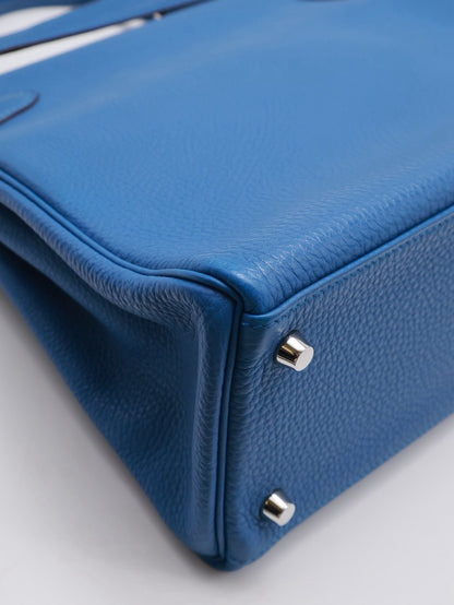HERMES Kelly 28 - Bleu Zellige I7 琉璃藍銀 🄾