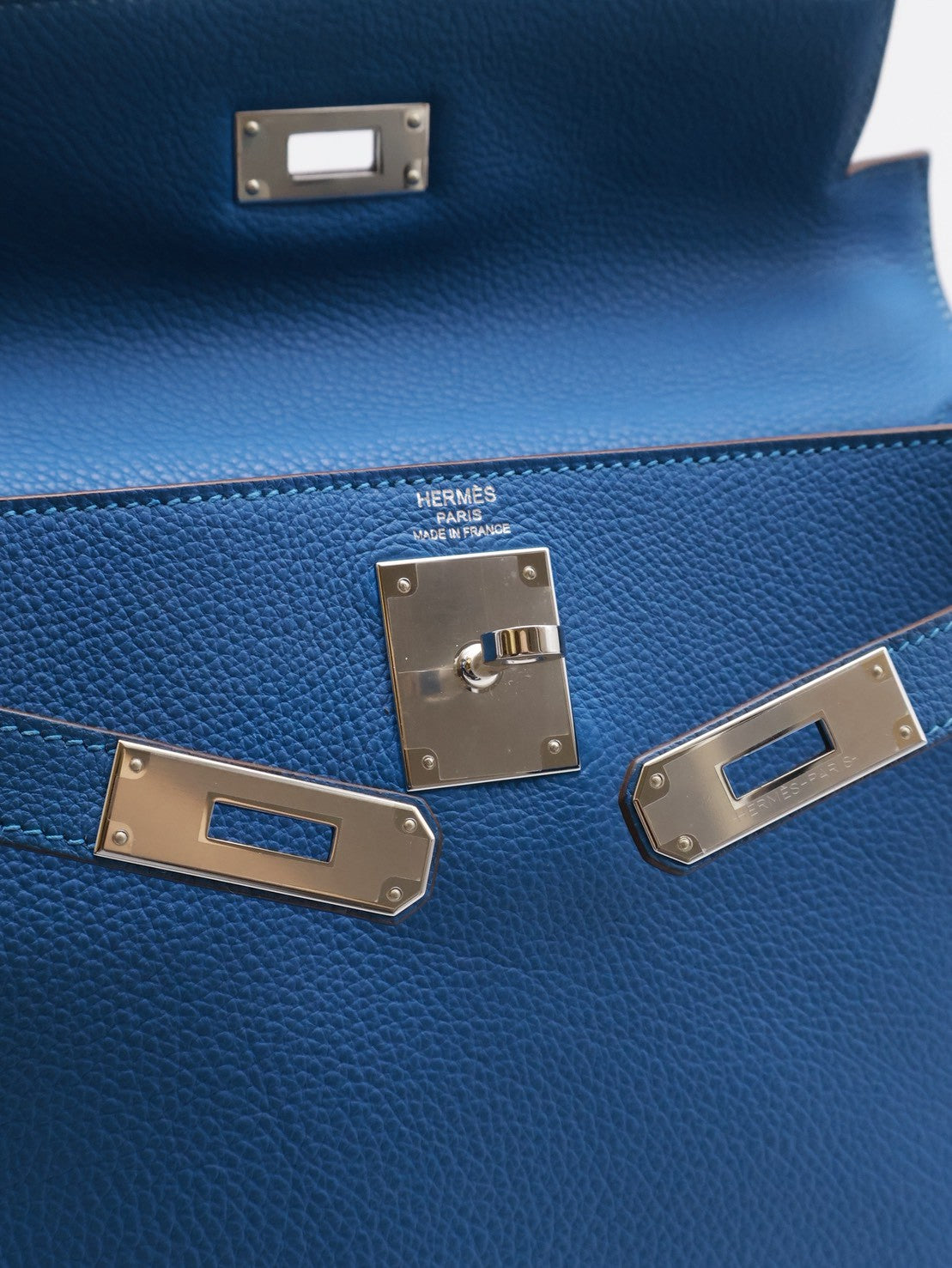 HERMES Kelly 28 - Bleu Zellige I7 琉璃藍銀 🄾
