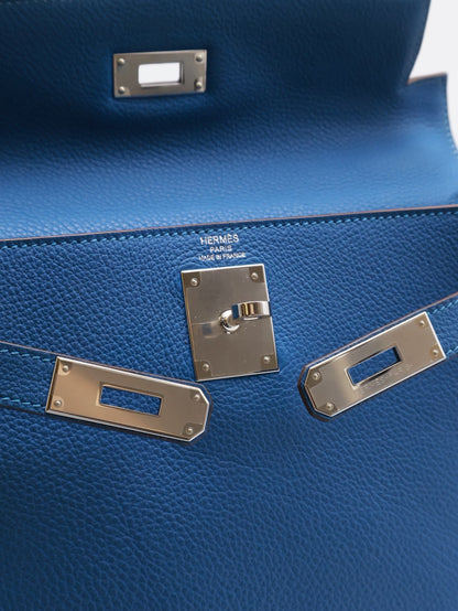HERMES Kelly 28 - Bleu Zellige I7 琉璃藍銀 🄾