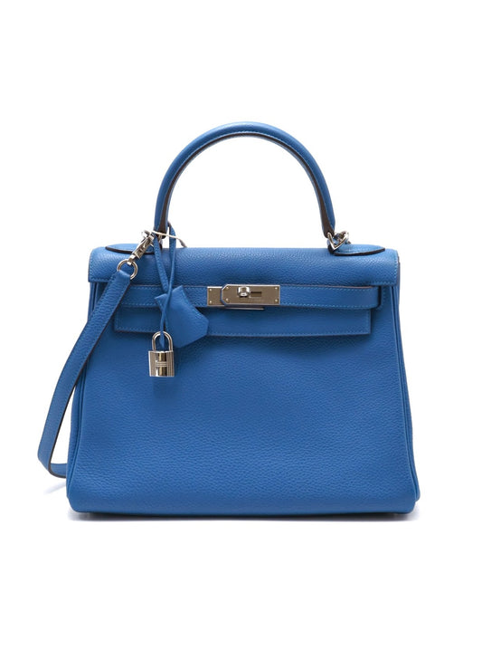 HERMES Kelly 28 - Bleu Zellige I7 琉璃藍銀 🄾