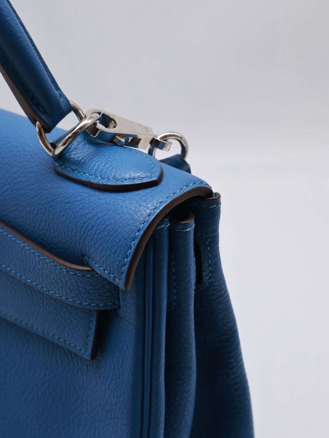 HERMES Kelly 28 - Bleu Zellige I7 琉璃藍銀 🄾