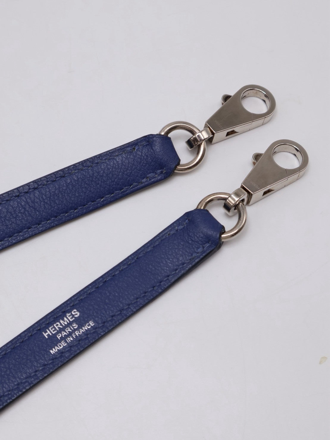 HERMES Kelly 28 - Bleu Brighton/Capucine 明藍/火焰橙銀 C