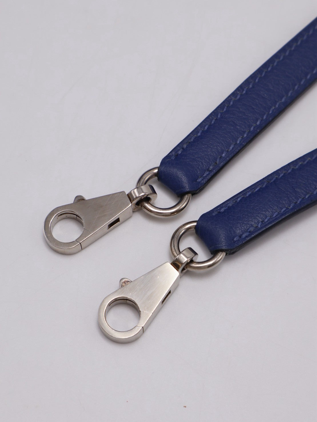 HERMES Kelly 28 - Bleu Brighton/Capucine 明藍/火焰橙銀 C