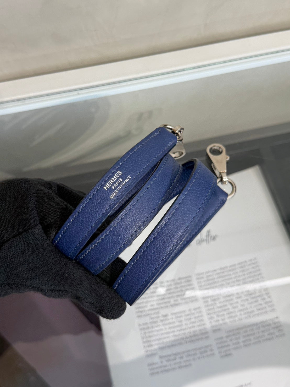 HERMES Kelly 28 - Bleu Brighton/Capucine 明藍/火焰橙銀 C