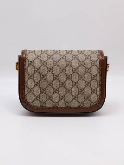 GUCCI Horsebit 1955馬銜釦馬鞍包 - Mini棕