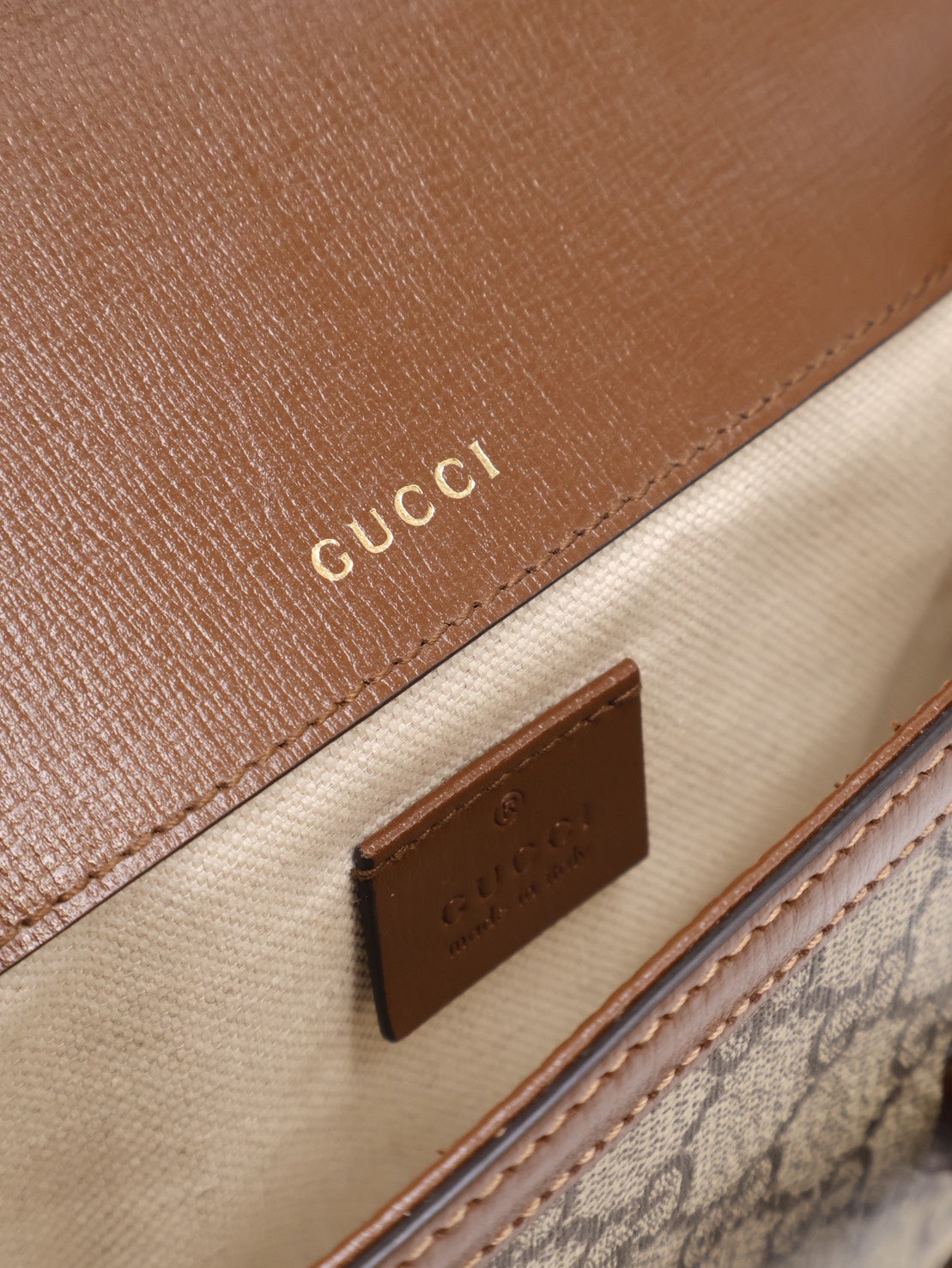 GUCCI Horsebit 1955馬銜釦馬鞍包 - Mini棕