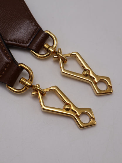 GUCCI Horsebit 1955馬銜釦馬鞍包 - Mini棕
