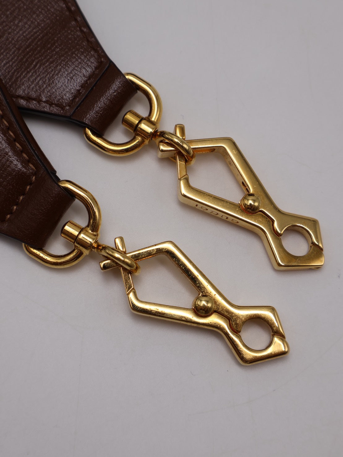 GUCCI Horsebit 1955馬銜釦馬鞍包 - Mini棕
