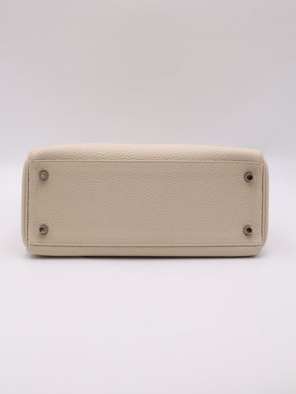 HERMES Kelly 28 - Craie 10 奶昔白銀 Z