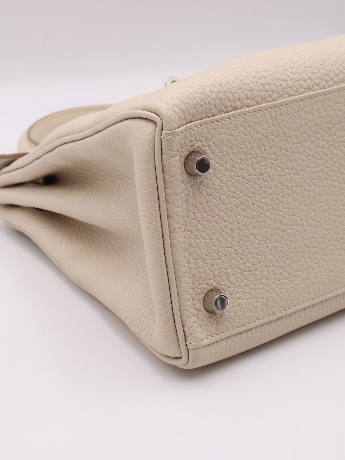 HERMES Kelly 28 - Craie 10 奶昔白銀 Z