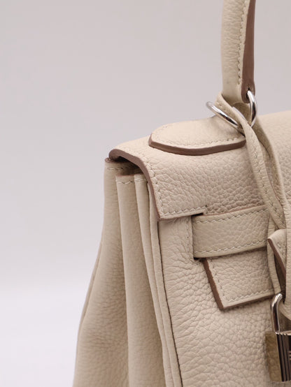 HERMES Kelly 28 - Craie 10 奶昔白銀 Z