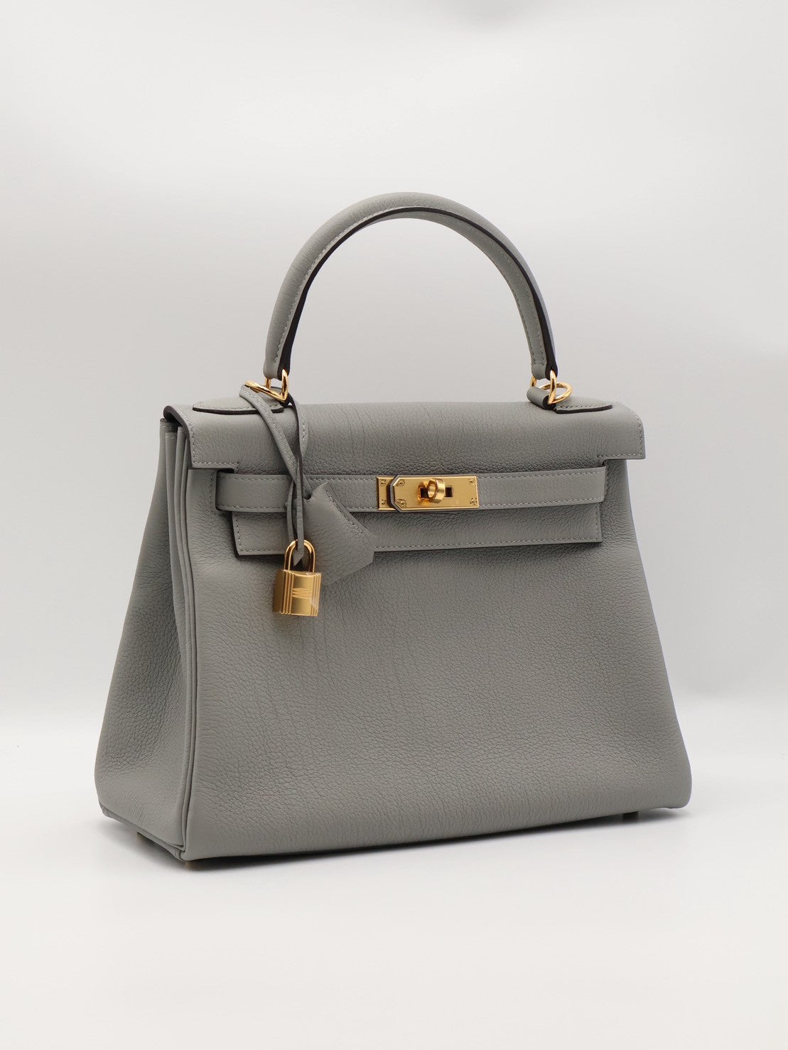 HERMES Kelly 28 - Gris Mouette 4Z 海鷗灰金 W