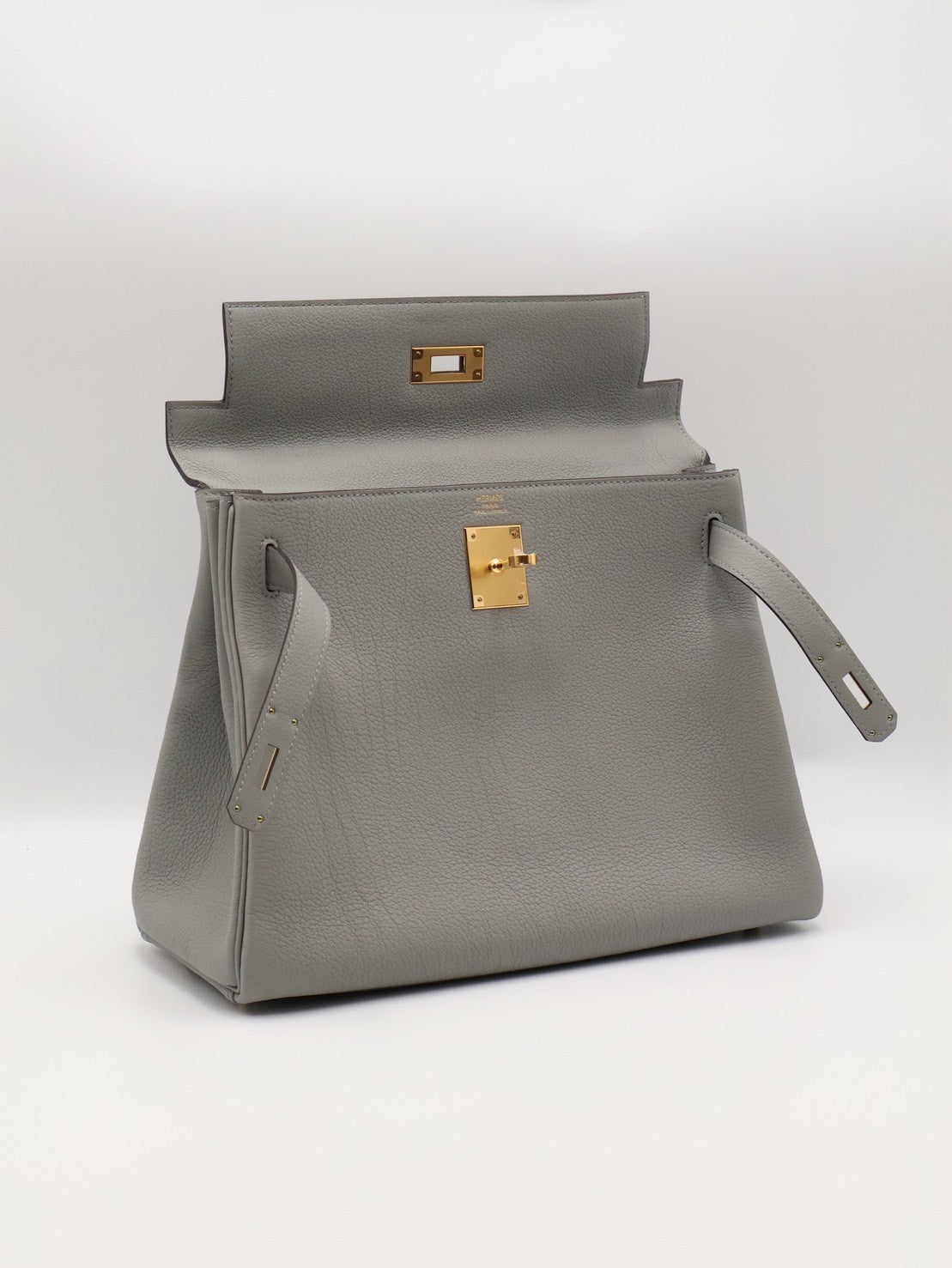 HERMES Kelly 28 - Gris Mouette 4Z 海鷗灰金 W