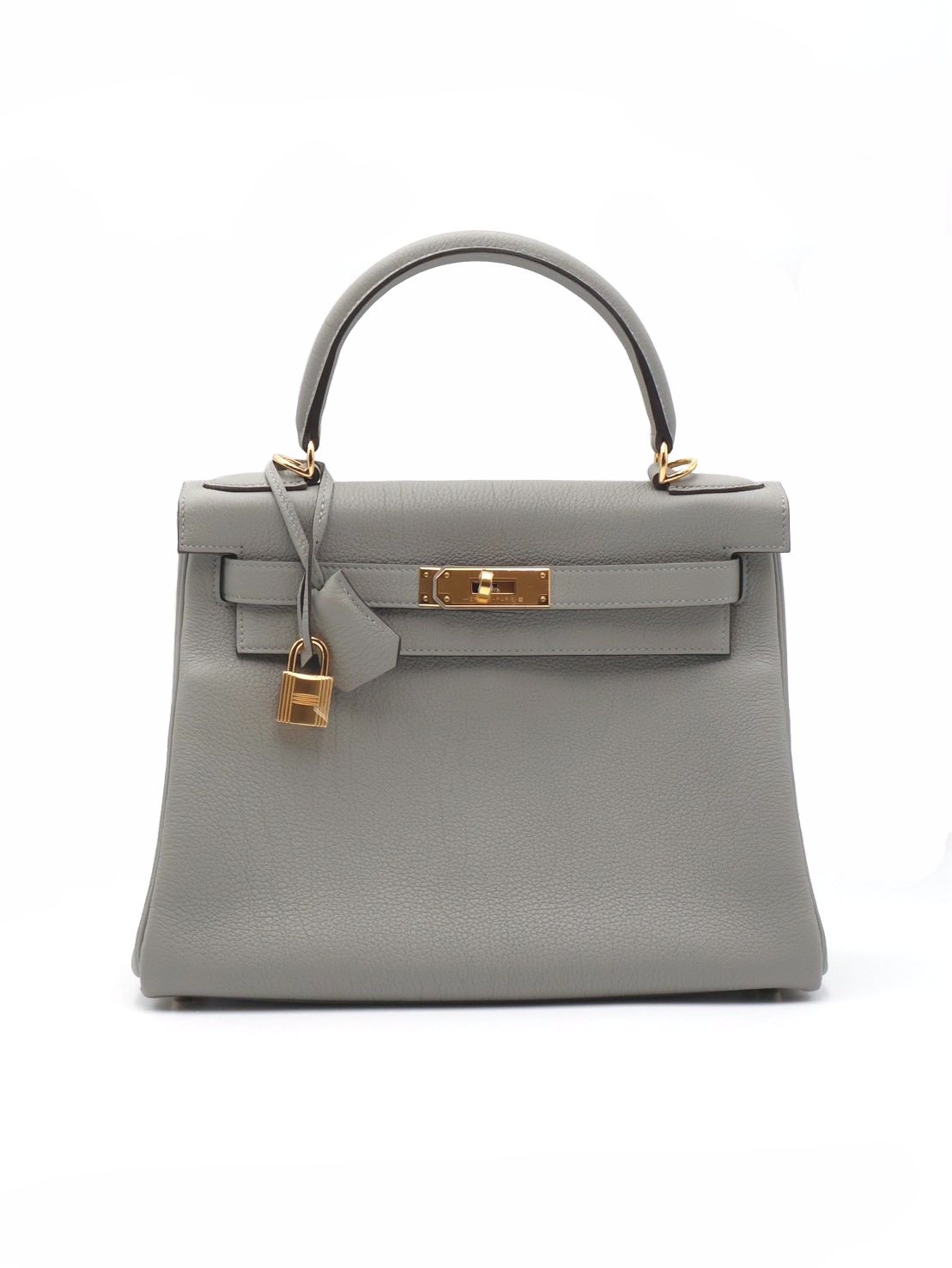 HERMES Kelly 28 - Gris Mouette 4Z 海鷗灰金 W