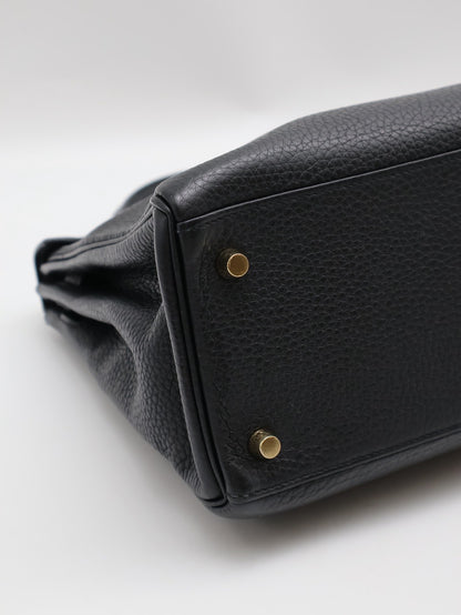 HERMES Kelly 28 - 黑金 T