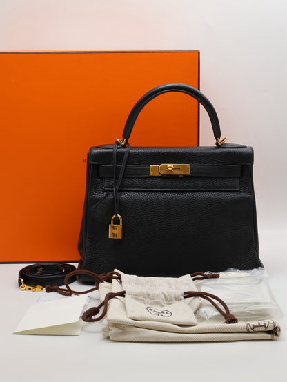 HERMES Kelly 28 - 黑金 T