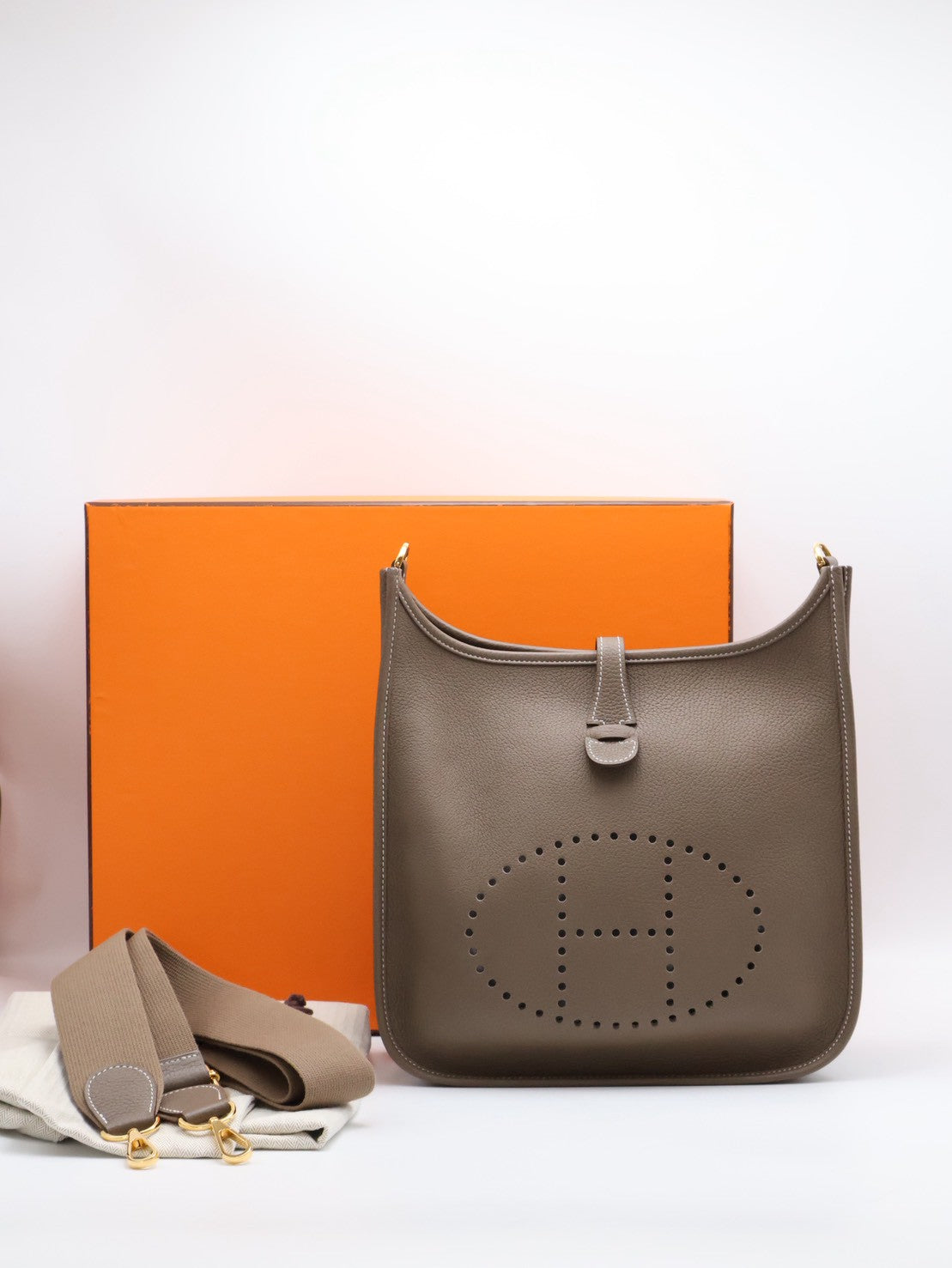 HERMES Evelyne 29 - Etoupe 18 大象灰金 Y