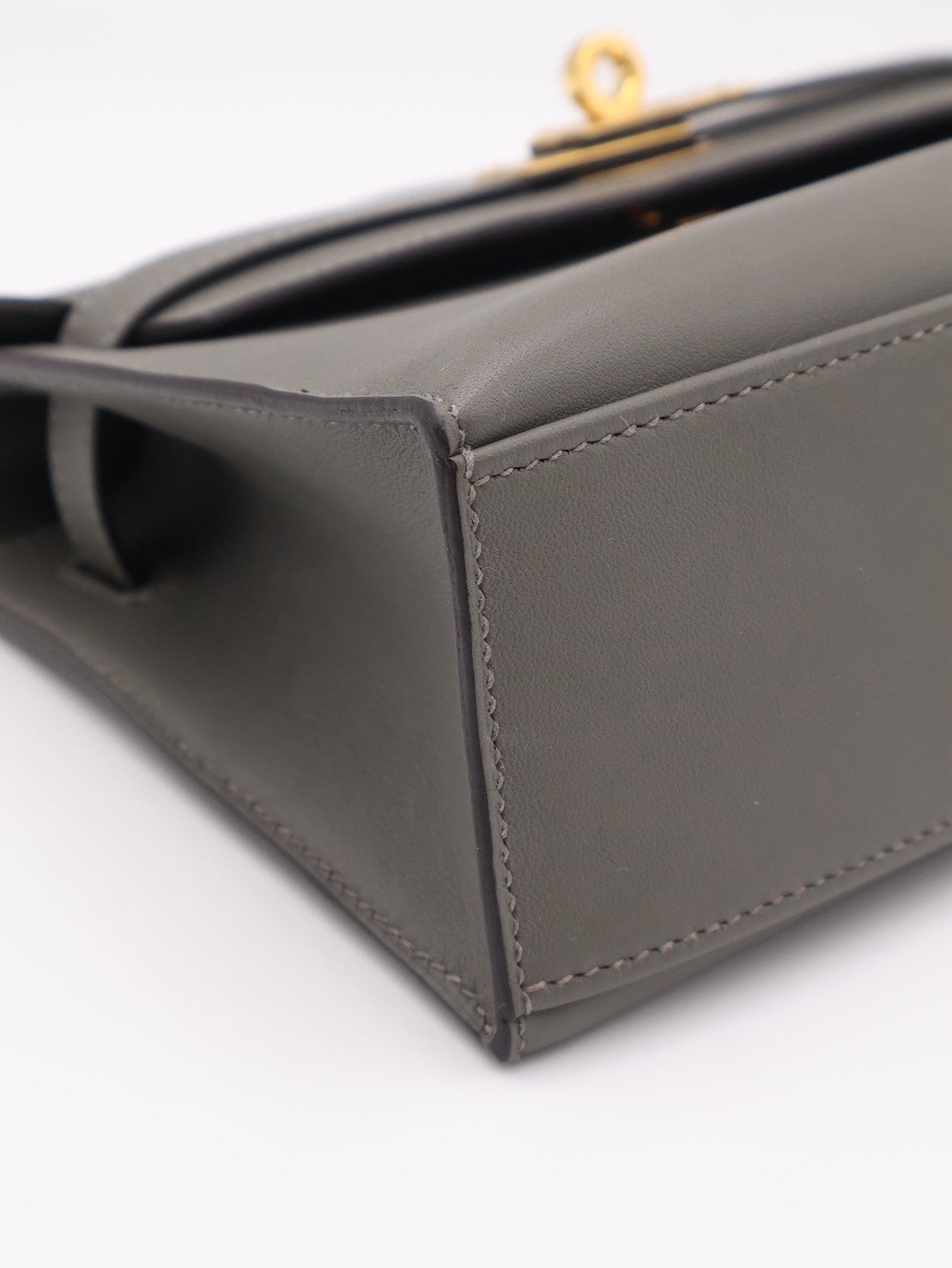 HERMES Mini Kelly - Gris Meyer 0L 積雨雲灰金 B