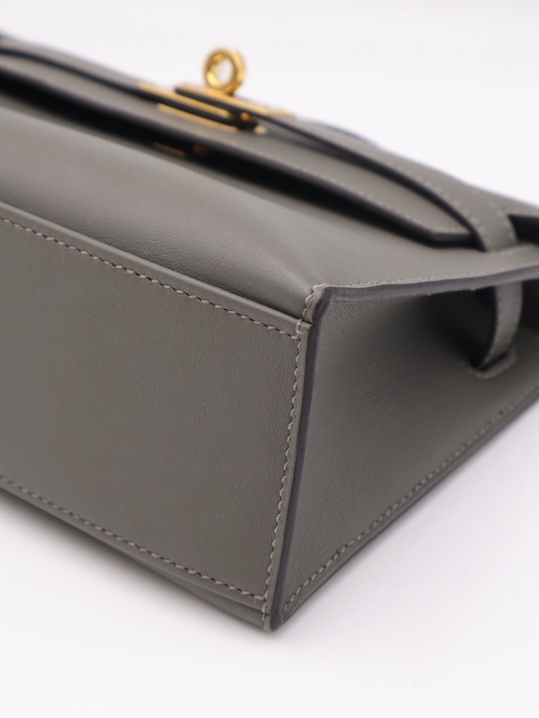 HERMES Mini Kelly - Gris Meyer 0L 積雨雲灰金 B