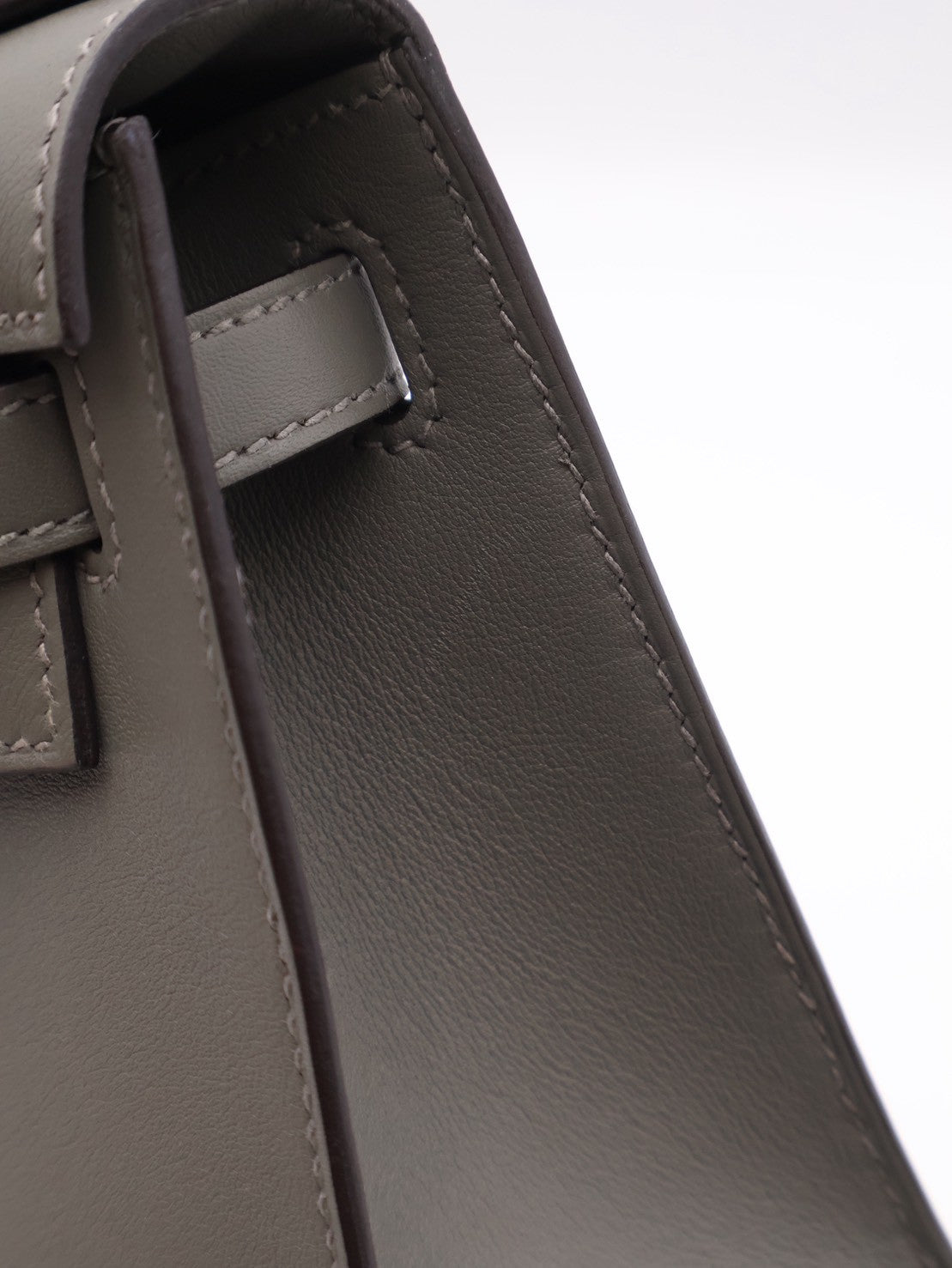 HERMES Mini Kelly - Gris Meyer 0L 積雨雲灰金 B