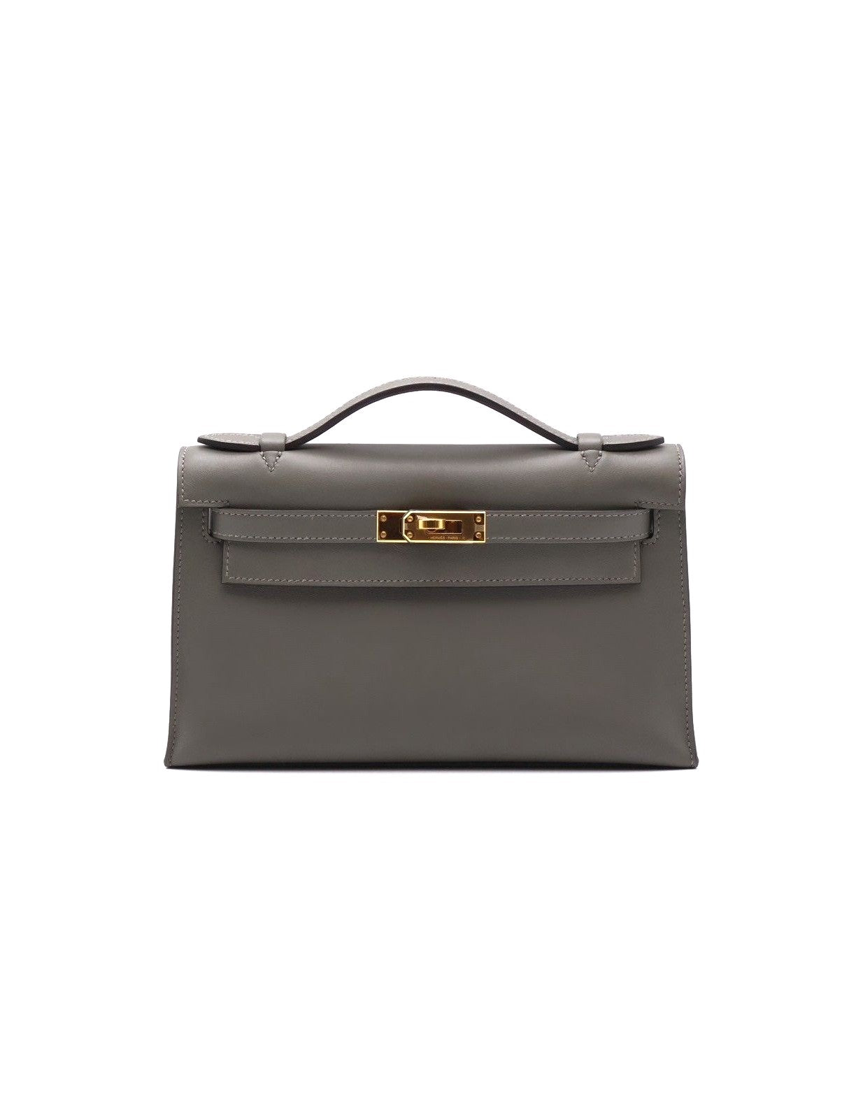 HERMES Mini Kelly - Gris Meyer 0L 積雨雲灰金 B